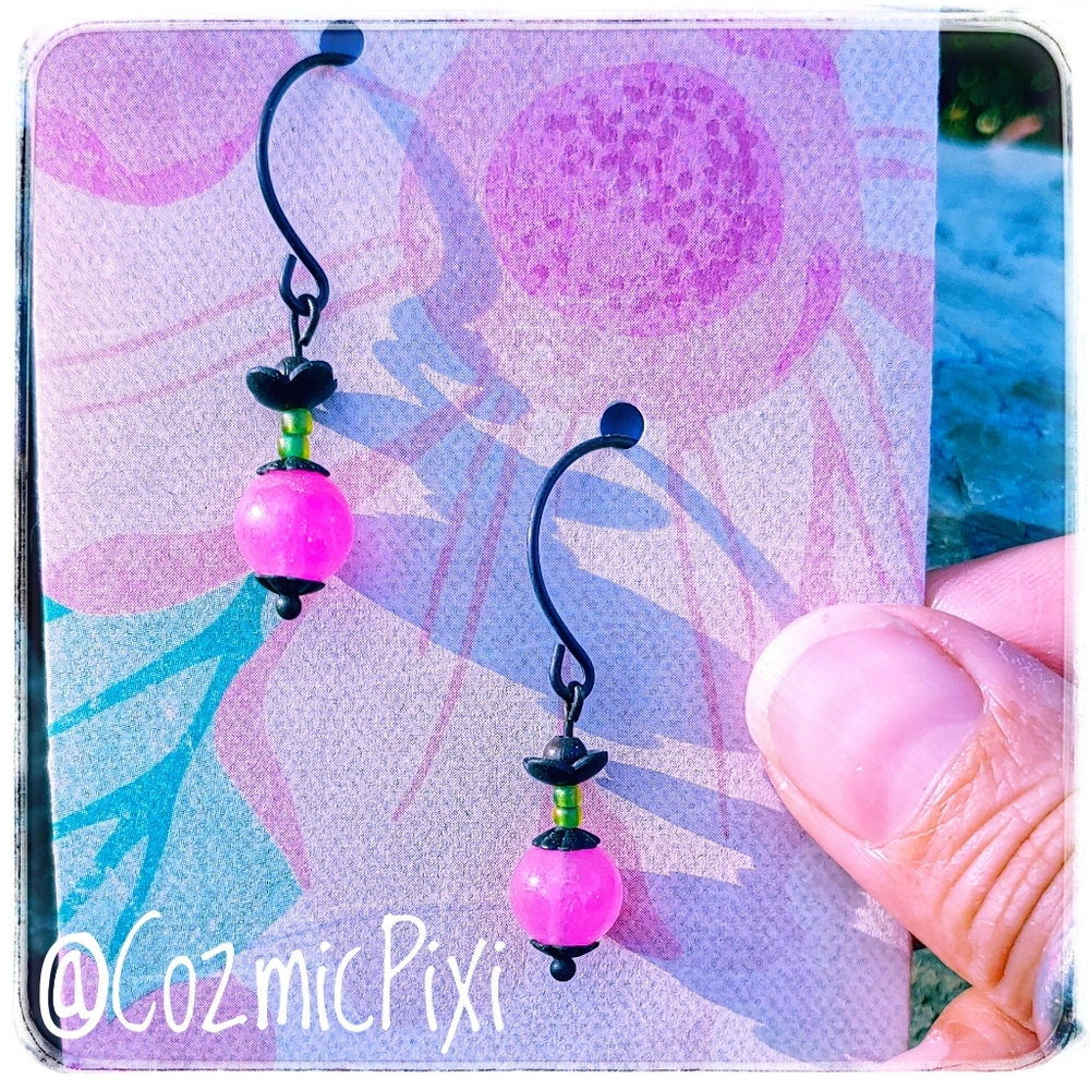 NEW✨Handmade Candy Jade Beaded Earrings